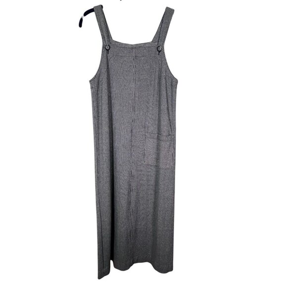 Furst Retro Striped Tank Midi PS Black Neutral Minimalist Lagenlook Preppy Chic - Picture 1 of 10